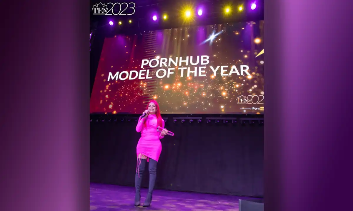 Foxxy Wins Pornhub Model of the Year at 2023 Trans Erotica Awards