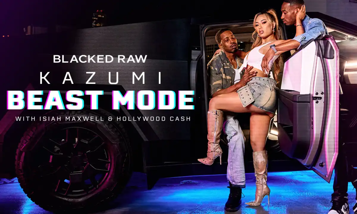 Kazumi Debuts First Anal & DP Scenes in Blacked Raw's "Beast Mode"