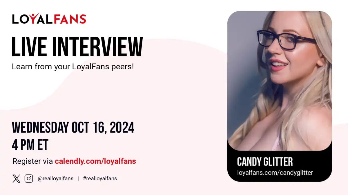 Candy Glitter Named LoyalFans Featured Creator for October 2024