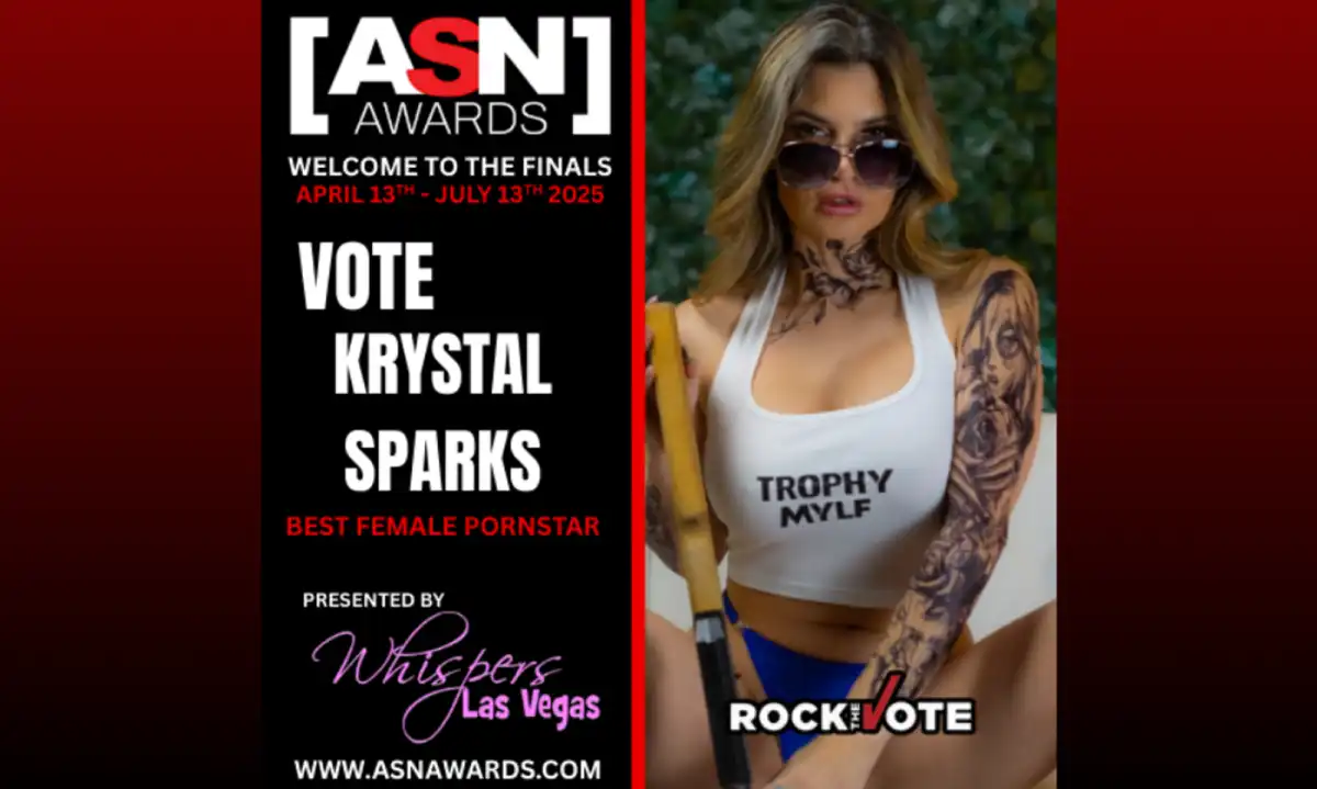 Krystal Sparks Nominated for Best Female Porn Star at 2025 ASN Awards