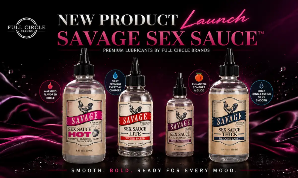 Full Circle Brands Launches Savage Sex Sauce Lubricant Collection