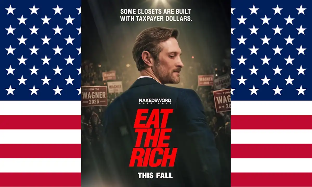 NakedSword Originals Unveils Art for Political Thriller “Eat the Rich”