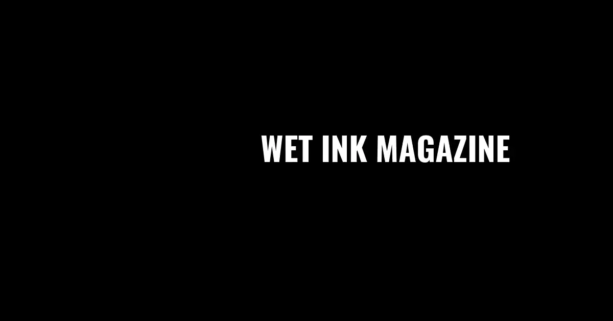 Ricky Greenwood Featured in Wet Ink Magazine's Summer 2026 Issue