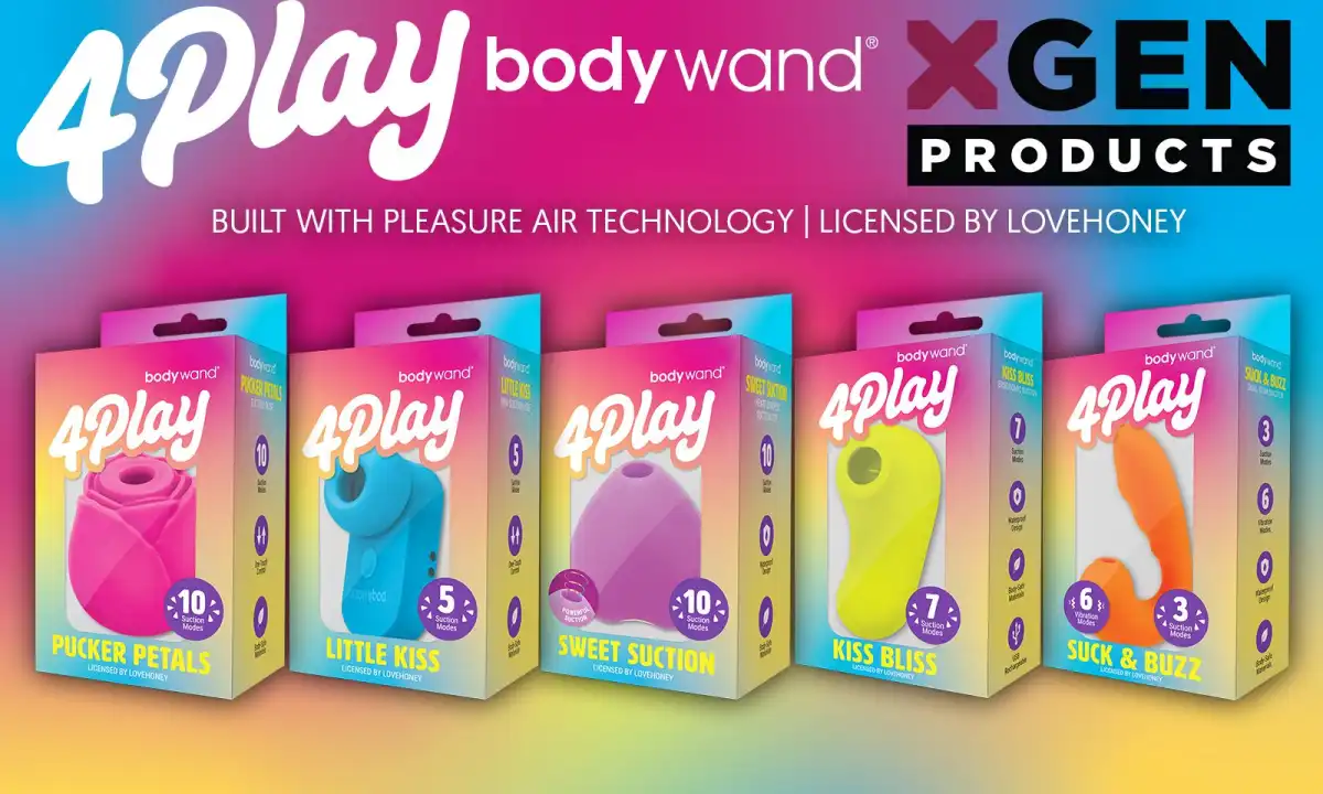 Xgen Products Launches Bodywand 4Play Collection with Pleasure Air Technology
