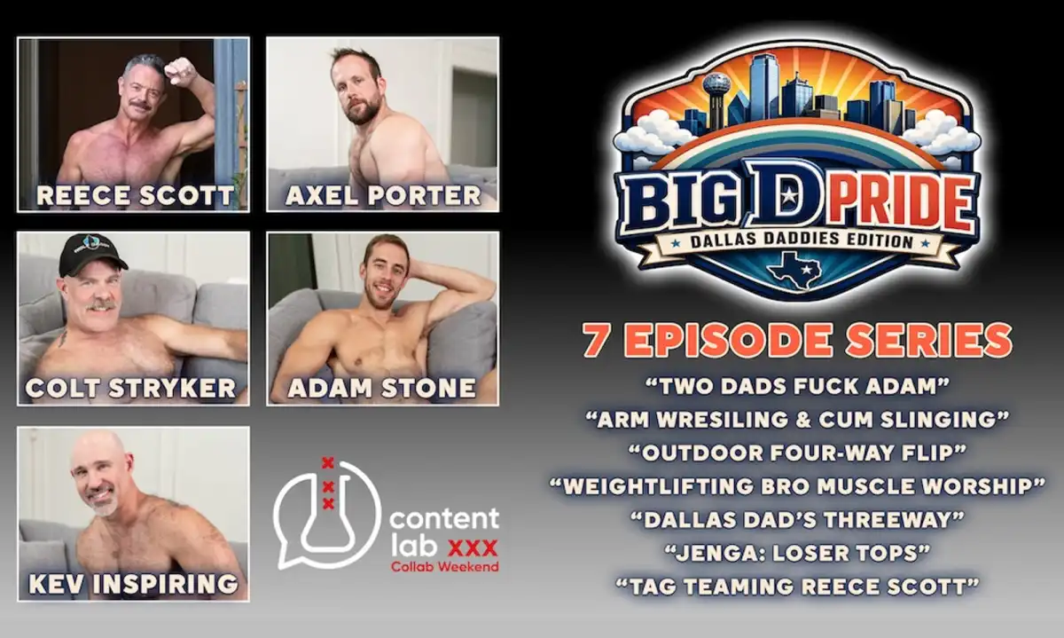 Content Lab XXX Debuts "The Big D Pride: Dallas Daddies Edition"