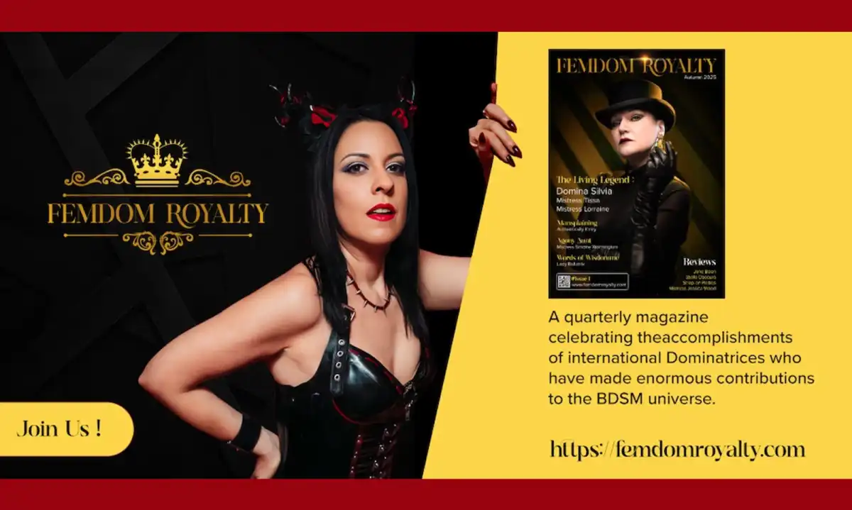 Lady Bellatrix's Femdom Royalty Magazine Celebrates First Anniversary