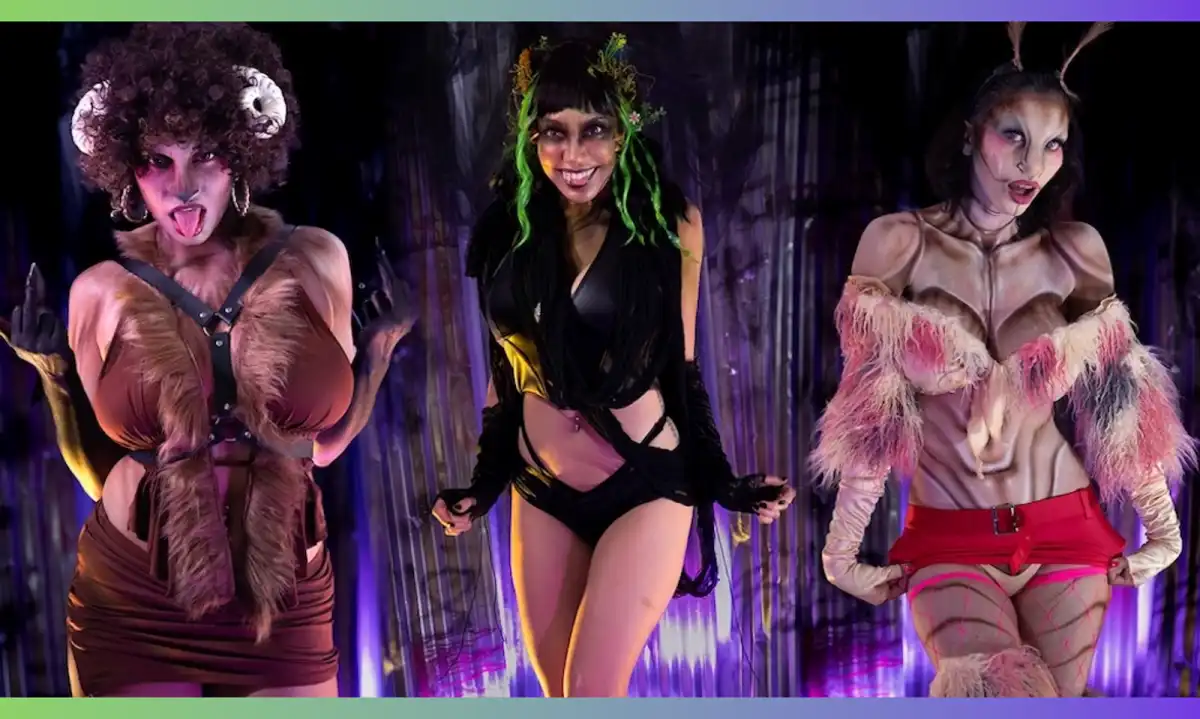 Little Puck, Bunni Black, Ravyn Alexa in "666 Cryptid Ave."