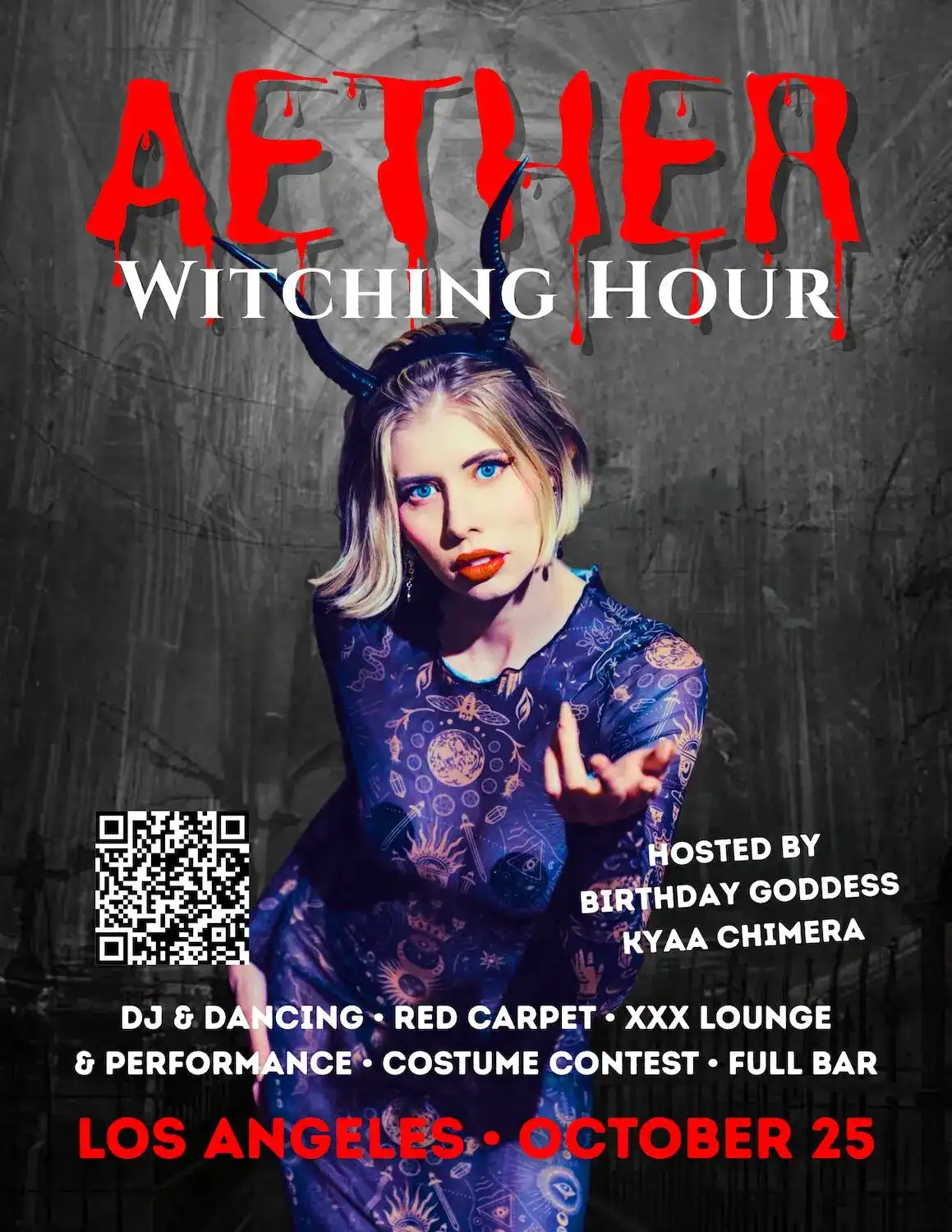 Kyaa Chimera Hosts Occult-Themed Birthday Bash: Aether: Witching Hour