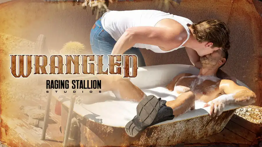 Newcomers Brody Baytes and Lee Sparks Debut in Raging Stallion's 'Wrangled'
