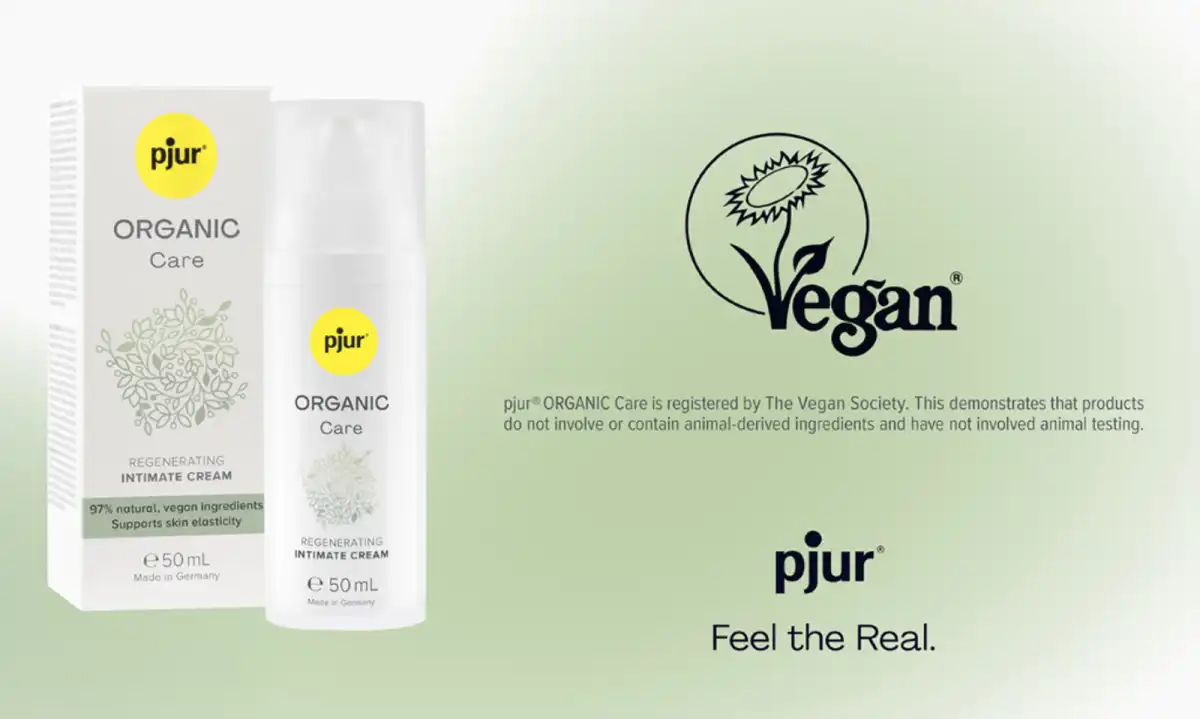 pjur Organic Care Earns Vegan Trademark: Premium Intimate Wellness Brand Committed to Animal-Friendly Products