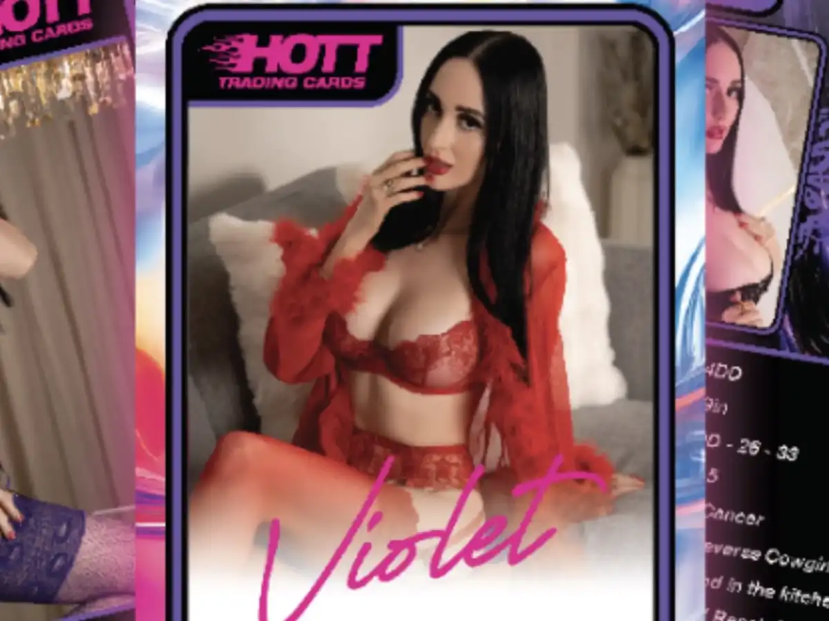 Violet Voss Collaborates with Hott Trading Cards on Limited-Edition Set