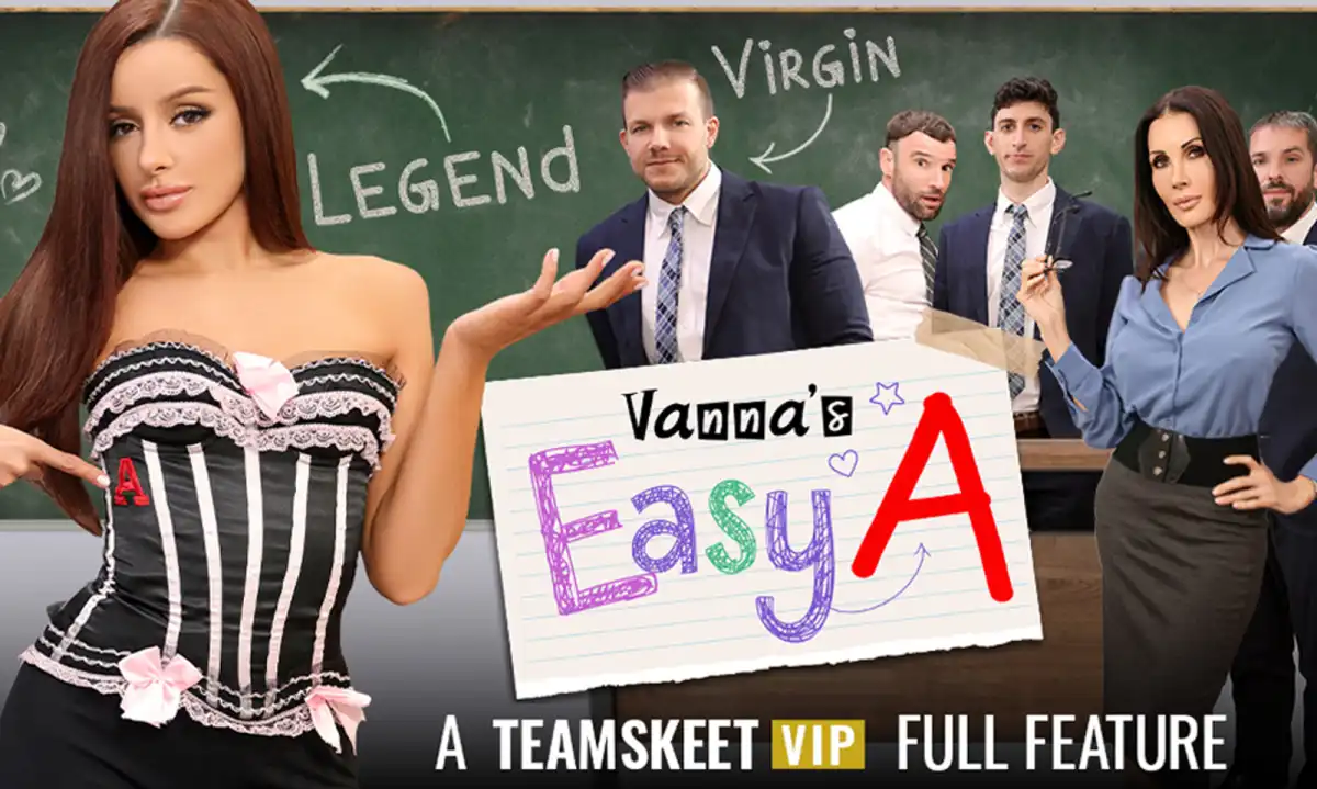 Vanna Bardot Stars in Team Skeet's 'Vanna's Easy A' Parody