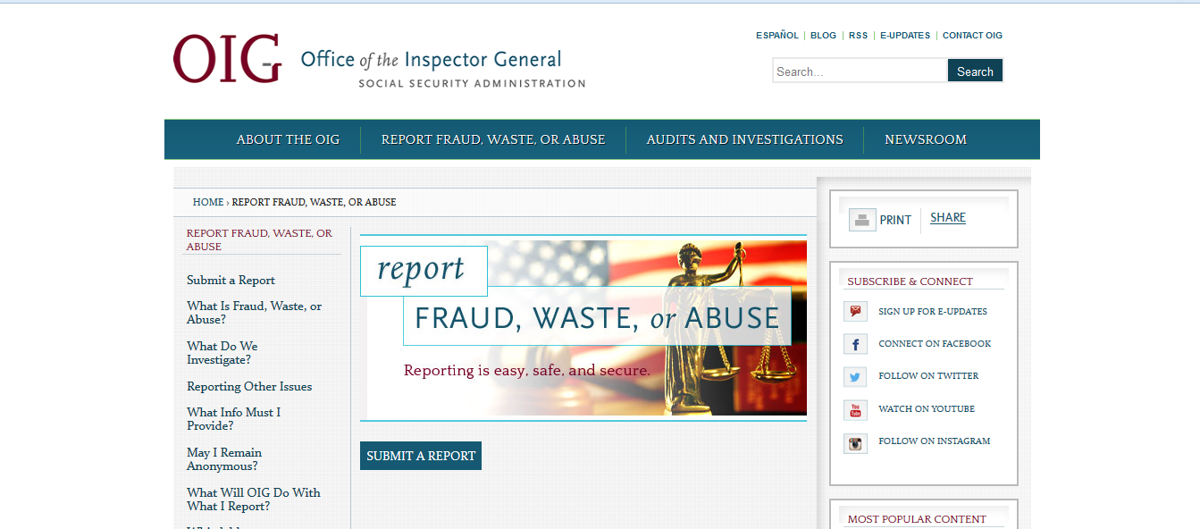 Michael Thomas Strother committing Social Security Fraud